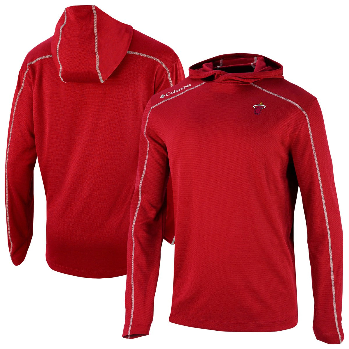 Miami Heat Omni-Wick Shotgun Pullover Hoodie - Red | Columbia sale