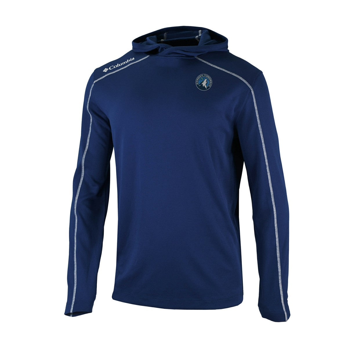 Minnesota Timberwolves Omni-Wick Shotgun Pullover Hoodie - Navy | Columbia on sale