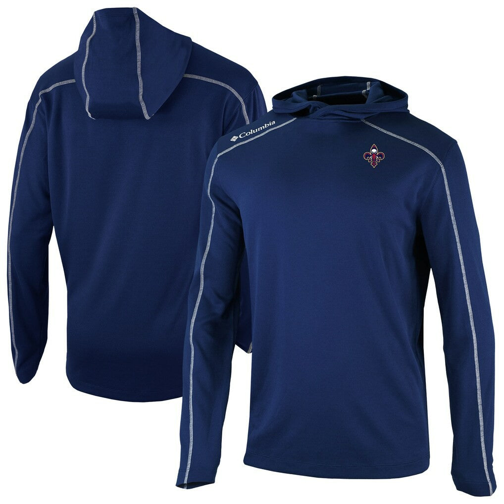 New Orleans Pelicans Omni-Wick Shotgun Pullover Hoodie - Navy | Columbia discount