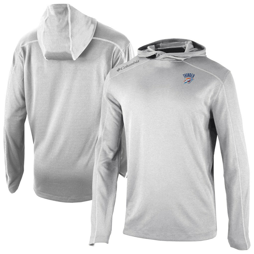 Oklahoma City Thunder Omni-Wick Shotgun Pullover Hoodie - Gray | Columbia outlet