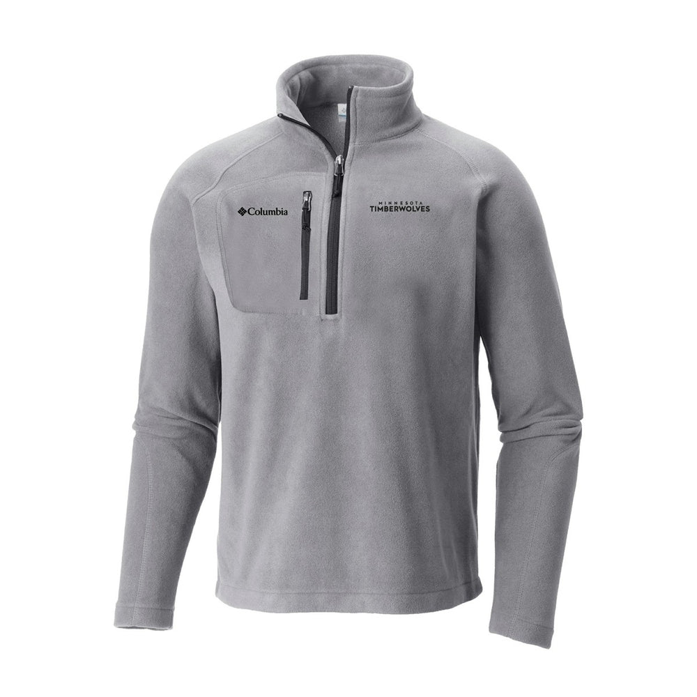 Minnesota Timberwolves Fast Trek III Half-Zip Fleece Pullover - Gray | Columbia discount