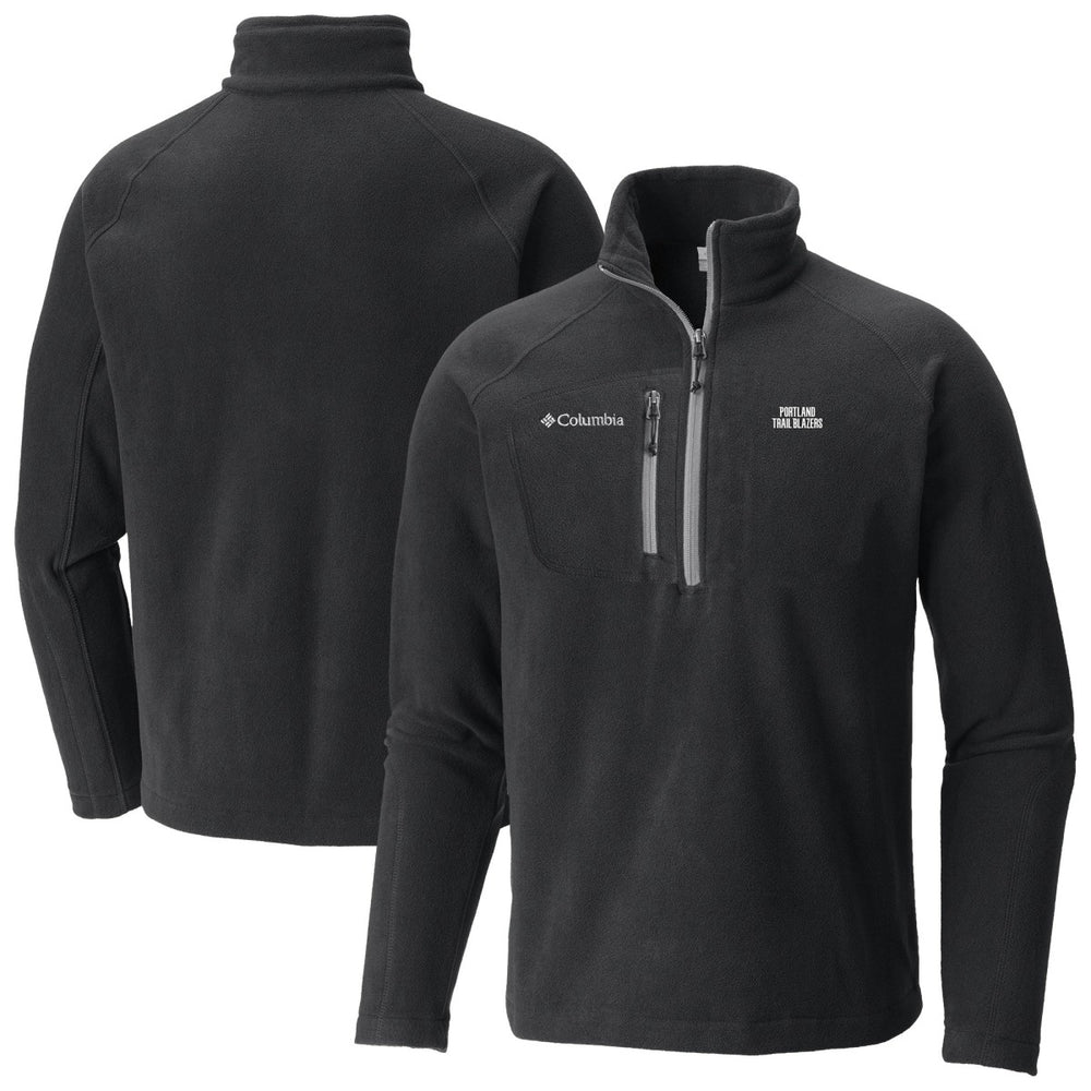 Portland Trail Blazers Fast Trek III Half-Zip Fleece Pullover - Black | Columbia sale