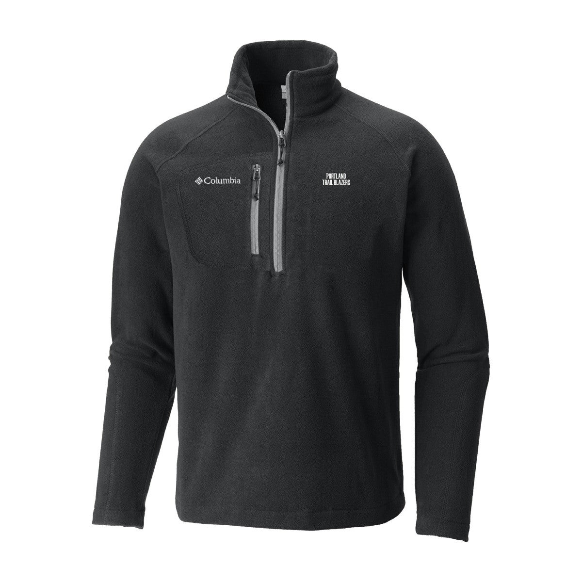 Portland Trail Blazers Fast Trek III Half-Zip Fleece Pullover - Black | Columbia sale