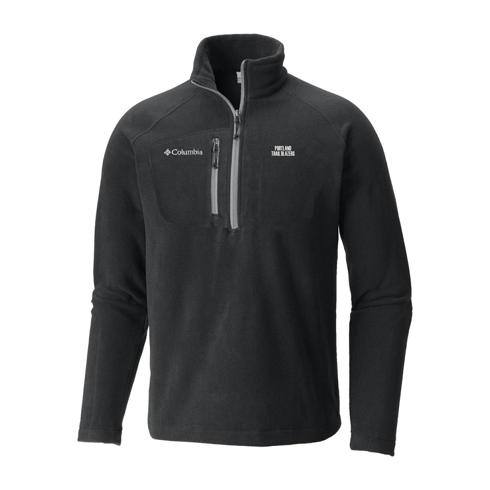 Portland Trail Blazers Fast Trek III Half-Zip Fleece Pullover - Black | Columbia sale