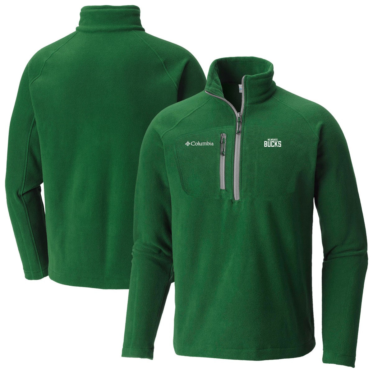 Milwaukee Bucks Fast Trek III Half-Zip Fleece Pullover - Green | Columbia on sale