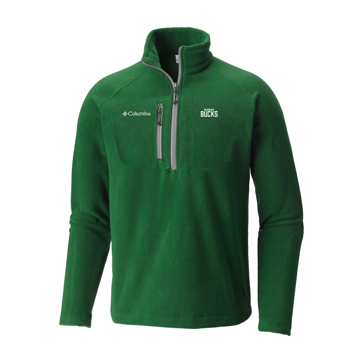 Milwaukee Bucks Fast Trek III Half-Zip Fleece Pullover - Green | Columbia on sale