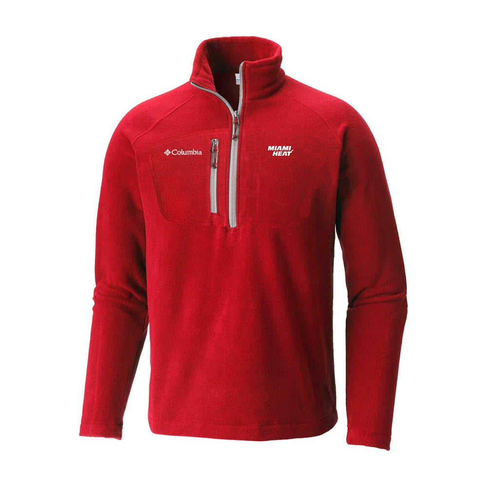 Miami Heat Fast Trek III Half-Zip Fleece Pullover - Red | Columbia cheap