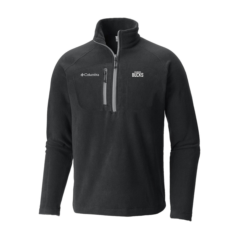 Milwaukee Bucks Fast Trek III Half-Zip Fleece Pullover - Black | Columbia for sale