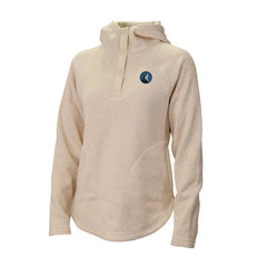 Minnesota Timberwolves Women's Sweater Weather Quarter-Snap Hoodie - Cream | Columbia for sale