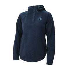 Minnesota Timberwolves Women's Sweater Weather Quarter-Snap Hoodie - Navy | Columbia on sale