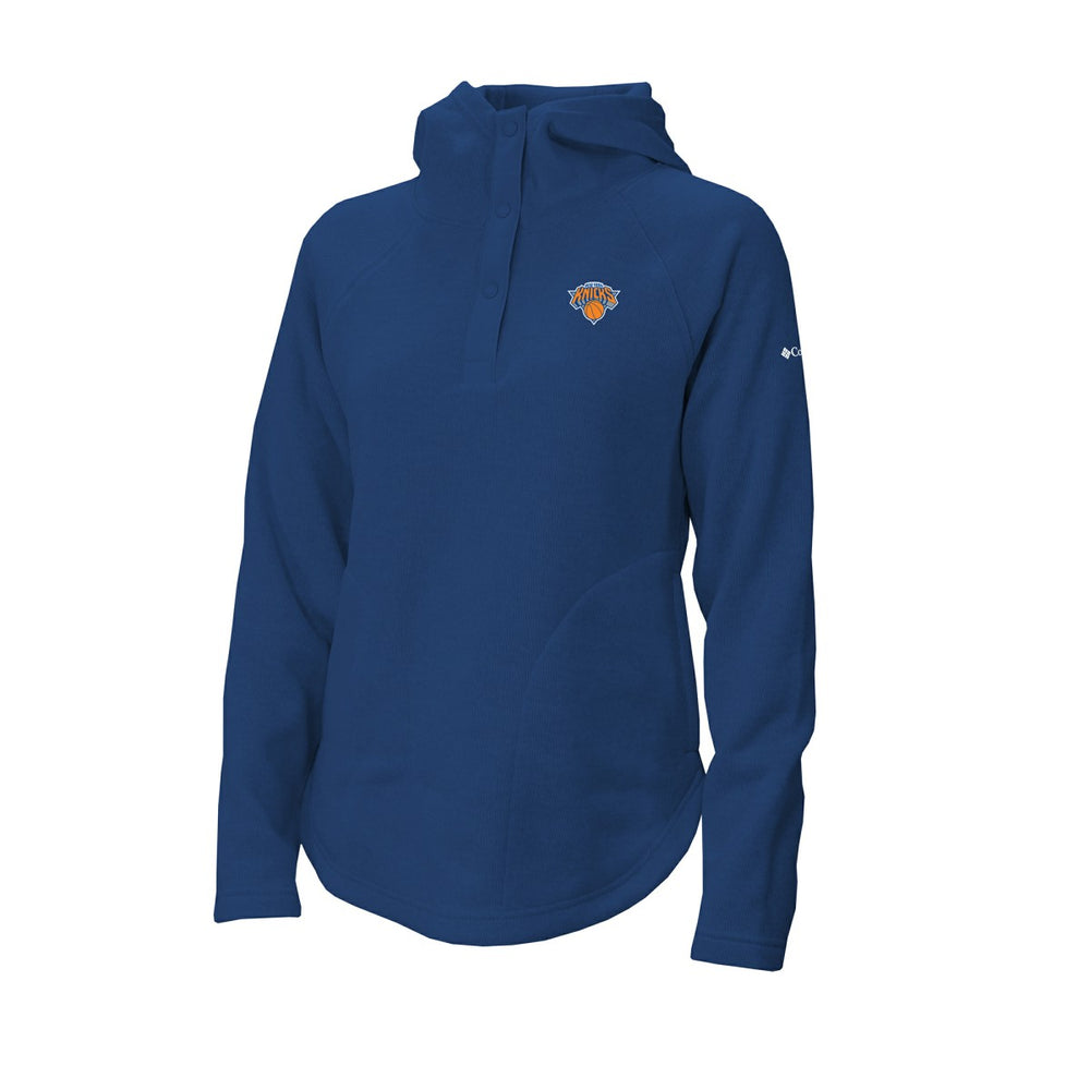 New York Knicks Women's Sweater Weather Quarter-Snap Hoodie - Blue | Columbia shop