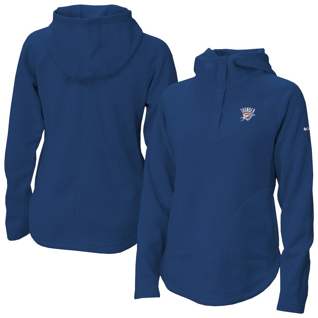 Oklahoma City Thunder Women's Sweater Weather Quarter-Snap Hoodie - Blue | Columbia shop