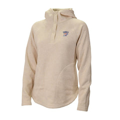 Oklahoma City Thunder Women's Sweater Weather Quarter-Snap Hoodie - Cream | Columbia online