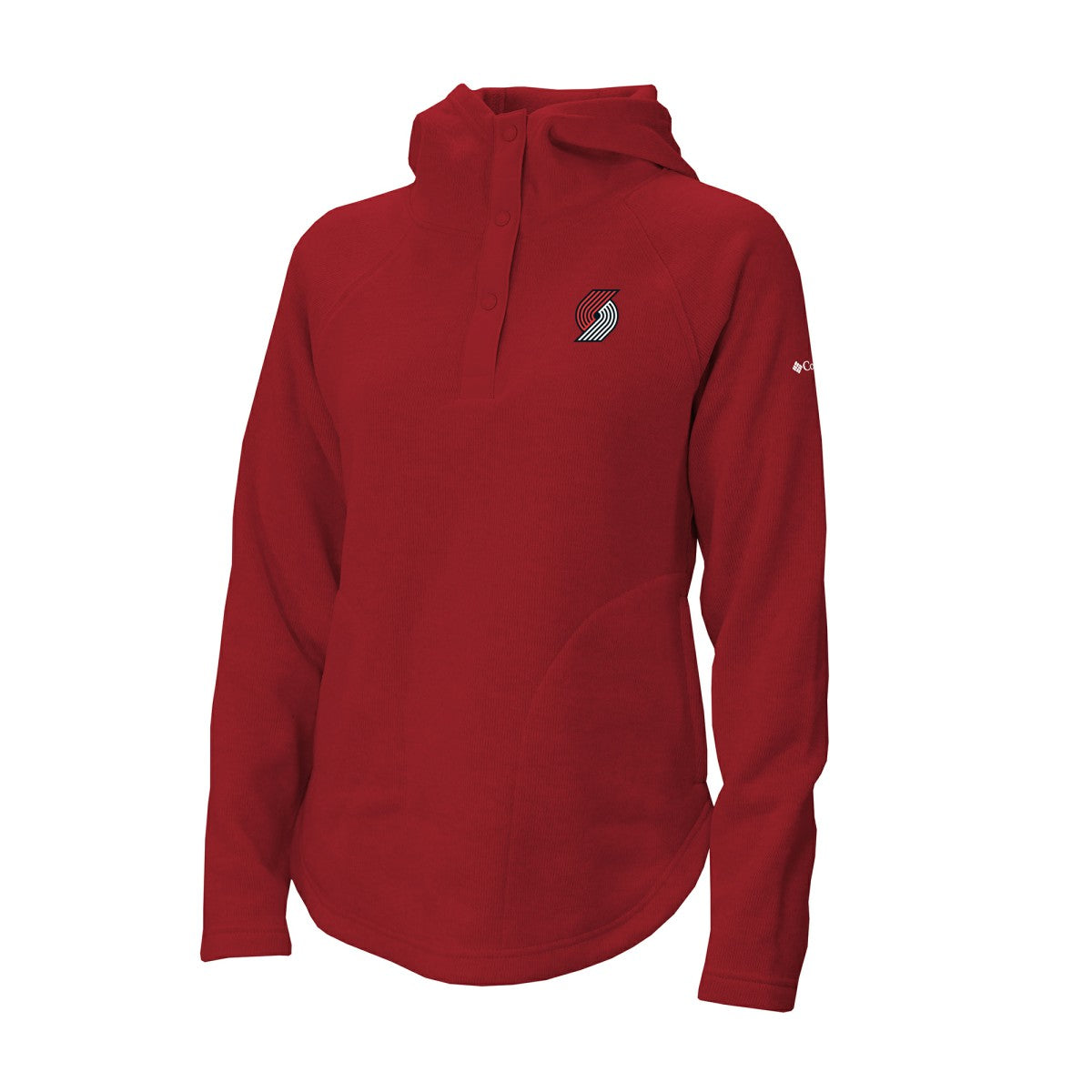Portland Trail Blazers Women's Sweater Weather Quarter-Snap Hoodie - Red | Columbia for sale
