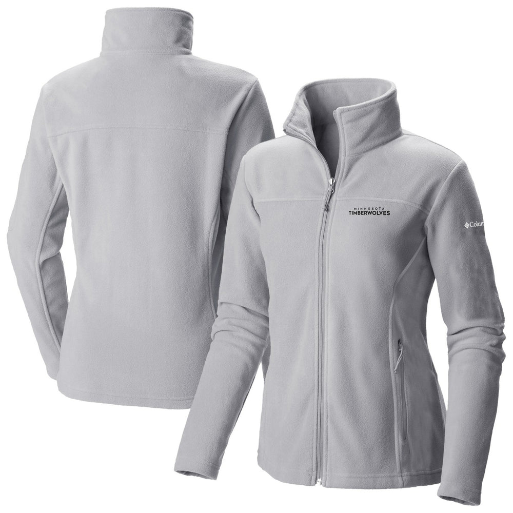 Minnesota Timberwolves Women's Give & Go II Fleece Full-Zip Jacket - Gray | Columbia on sale