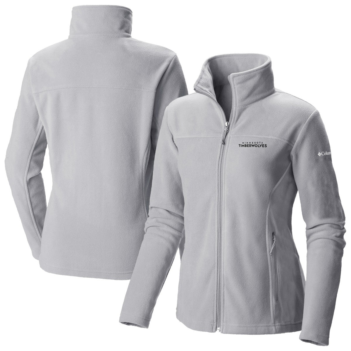 Minnesota Timberwolves Women's Give & Go II Fleece Full-Zip Jacket - Gray | Columbia on sale