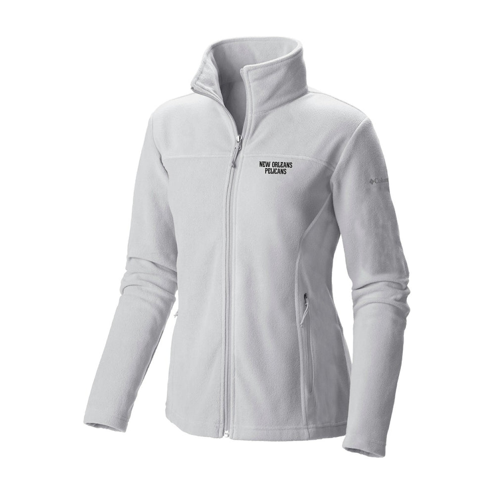 New Orleans Pelicans Women's Give & Go II Fleece Full-Zip Jacket - White | Columbia cheap