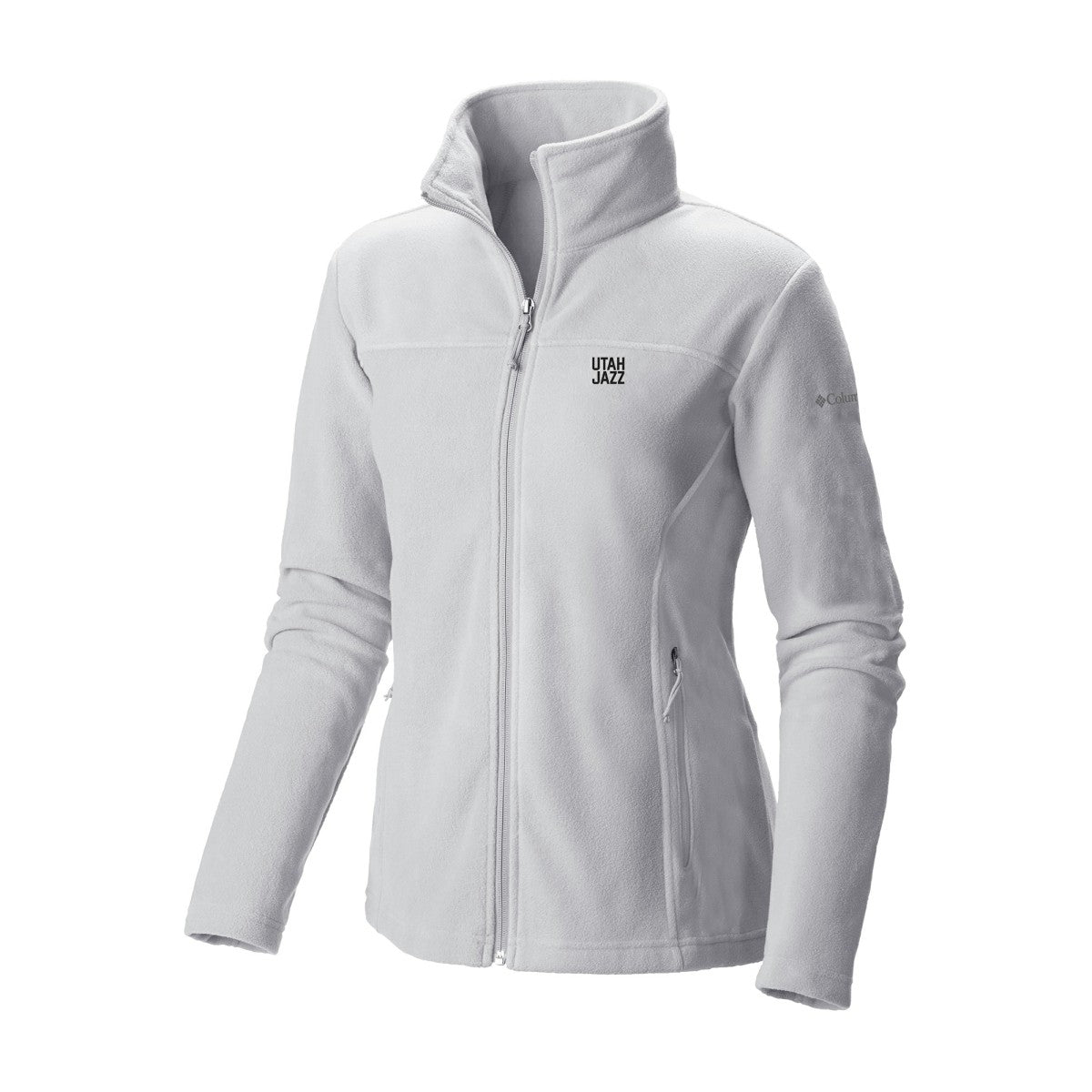 Utah Jazz Women's Give & Go II Fleece Full-Zip Jacket - White | Columbia shop