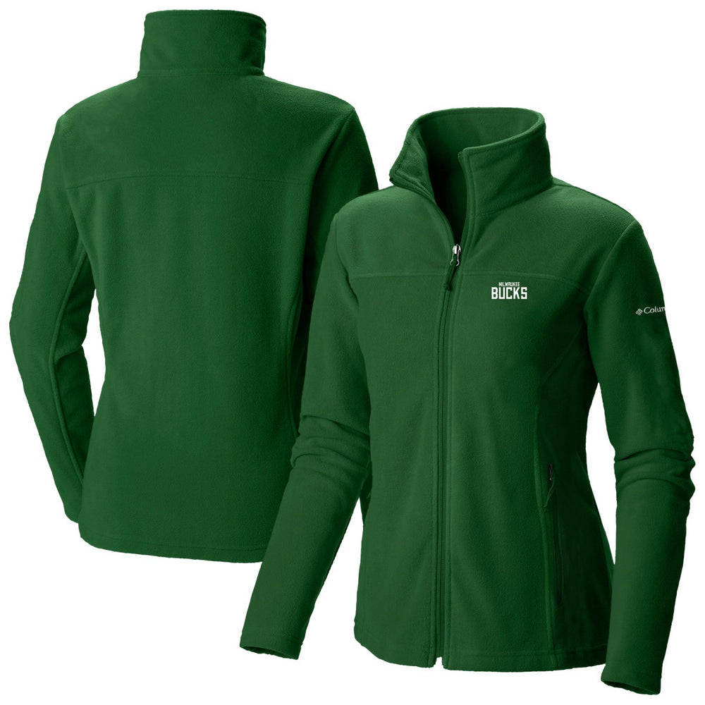 Milwaukee Bucks Women's Give & Go II Fleece Full-Zip Jacket - Hunter Green | Columbia online