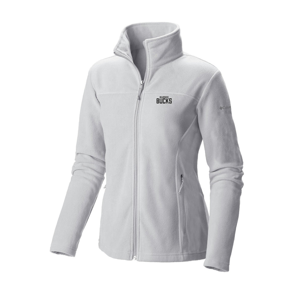 Milwaukee Bucks Women's Give & Go II Fleece Full-Zip Jacket - White | Columbia on sale