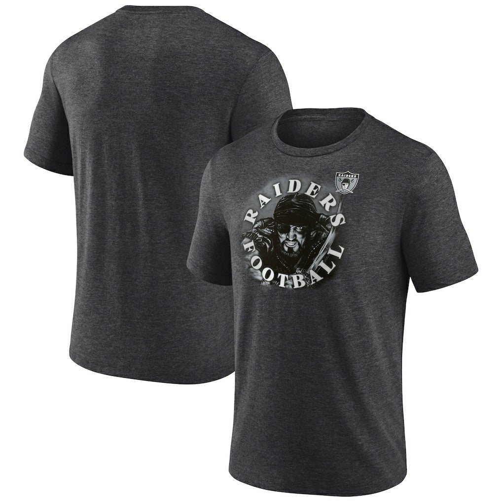 Las Vegas Raiders Sporting Chance Tri-Blend T-Shirt - Charcoal discount