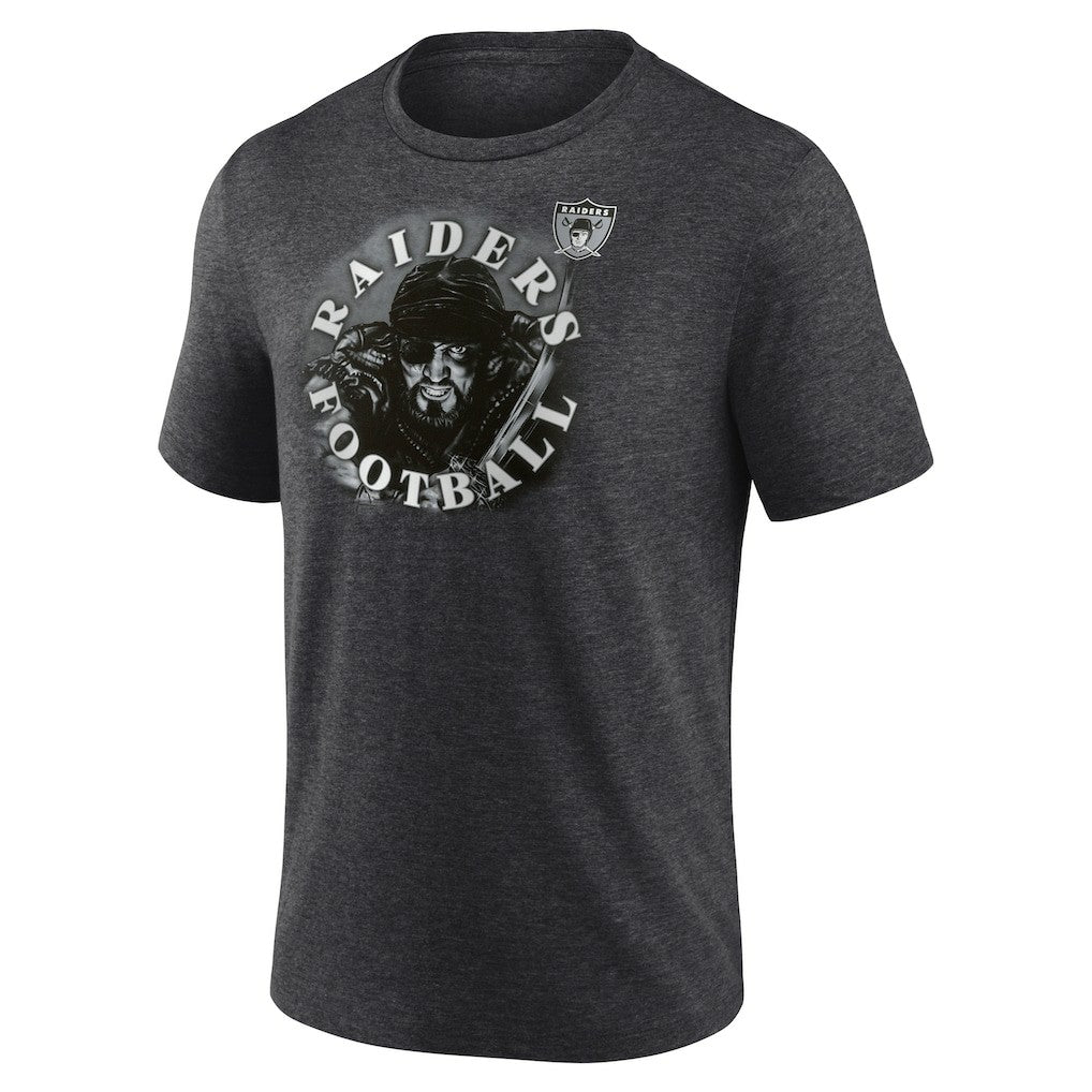 Las Vegas Raiders Sporting Chance Tri-Blend T-Shirt - Charcoal discount