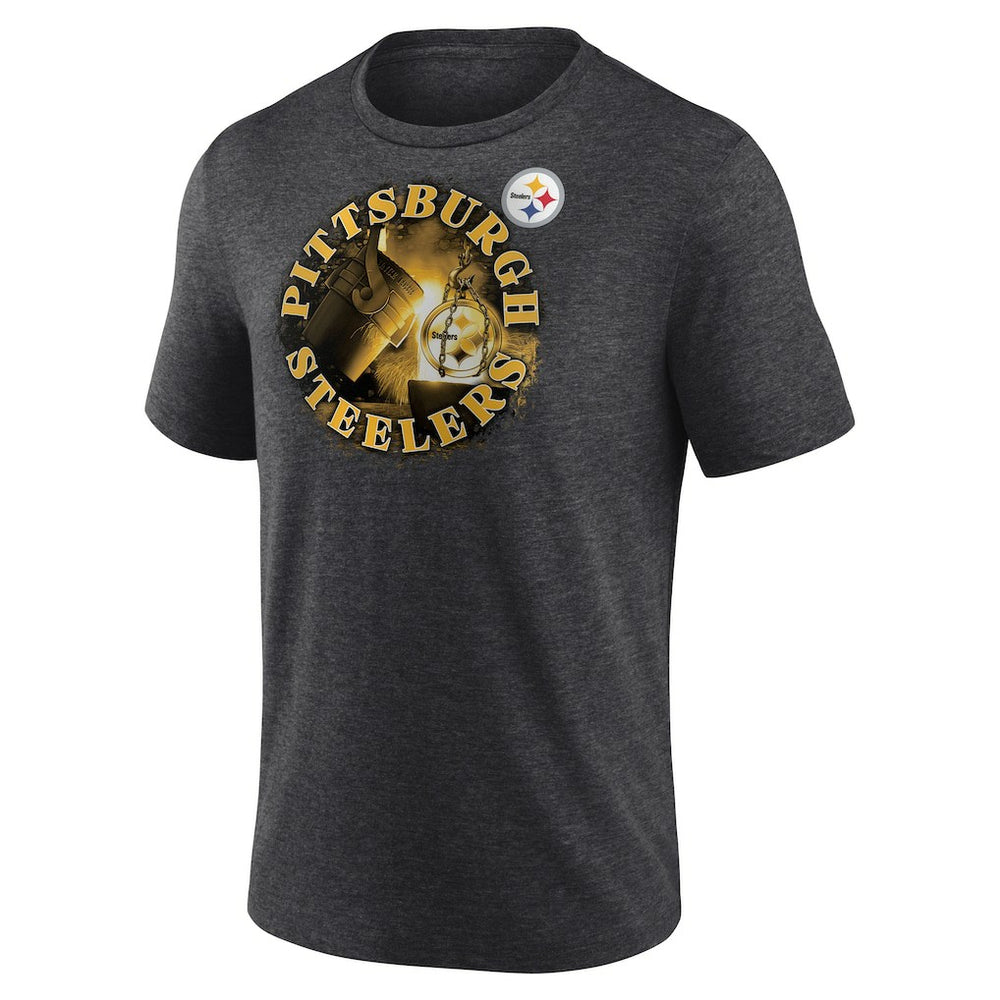 Pittsburgh Steelers Sporting Chance Tri-Blend T-Shirt - Charcoal cheap