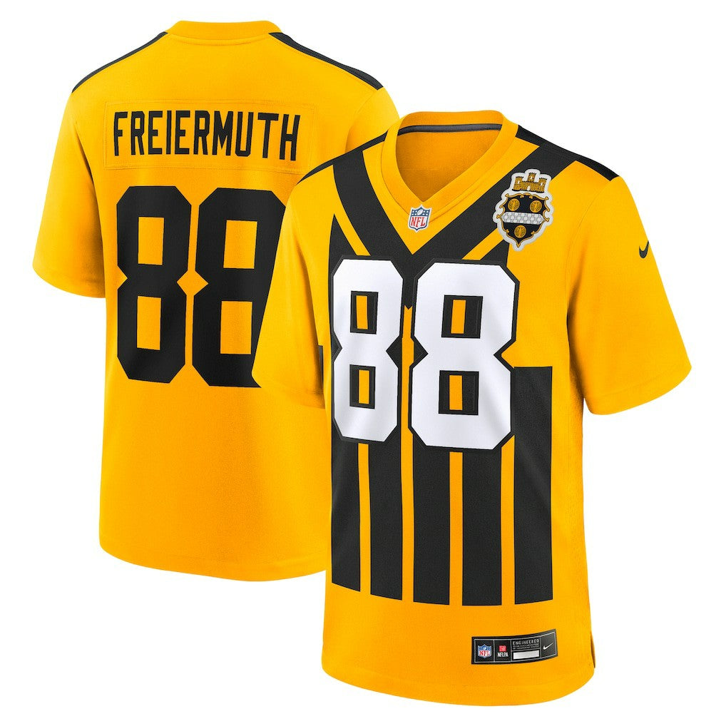 Pat Freiermuth Pittsburgh Steelers Alternate 1933 Throwback Game Jersey - Gold | Nike outlet