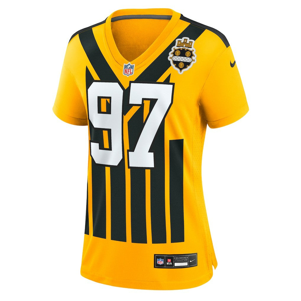 Cameron Heyward Pittsburgh Steelers Women's Alternate 1933 Throwback Game Jersey - Gold | Nike on sale