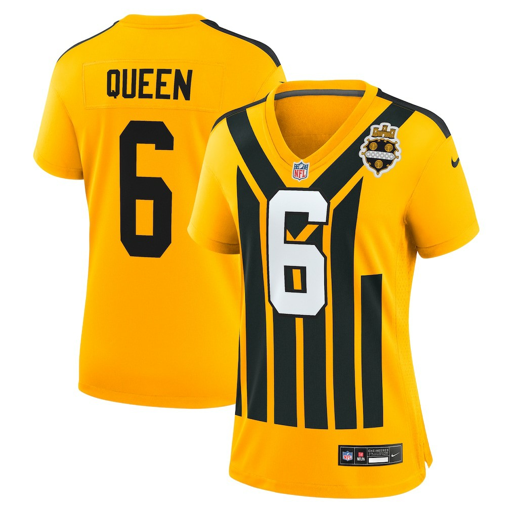 Patrick Queen Pittsburgh Steelers Women's Alternate 1933 Throwback Game Jersey - Gold | Nike cheap