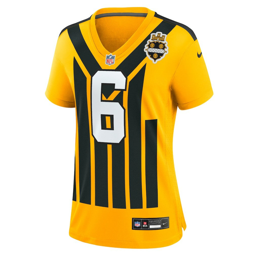 Patrick Queen Pittsburgh Steelers Women's Alternate 1933 Throwback Game Jersey - Gold | Nike cheap