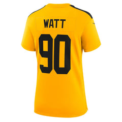 T.J. Watt Pittsburgh Steelers Women's Alternate 1933 Throwback Game Jersey - Gold | Nike for sale