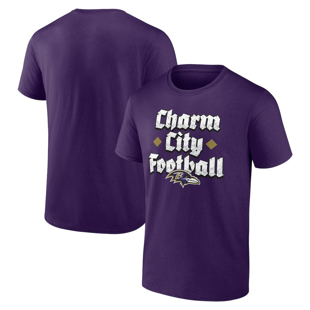 Baltimore Ravens Charm City Football T-Shirt - Purple for sale