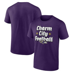 Baltimore Ravens Charm City Football T-Shirt - Purple for sale