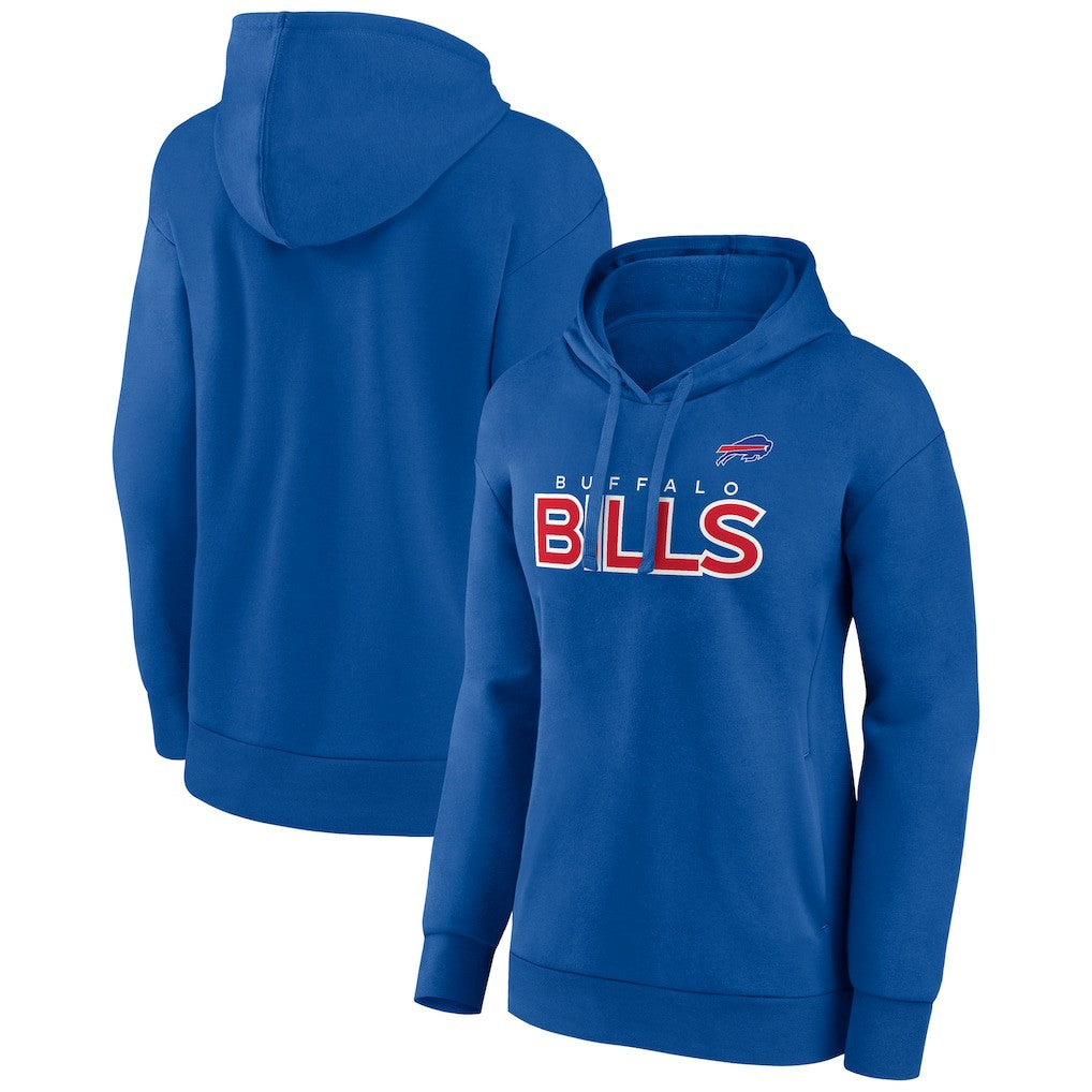 Buffalo Bills Women's Check List Pullover Hoodie - Royal outlet