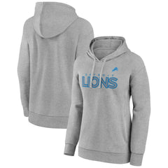 Detroit Lions Women's Check List Pullover Hoodie - Gray cheap