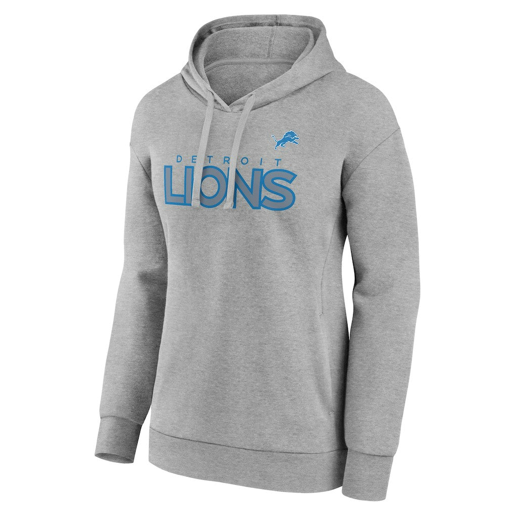 Detroit Lions Women's Check List Pullover Hoodie - Gray cheap