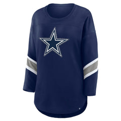 Dallas Cowboys Women's Redzone Bling 3/4-Sleeve T-Shirt - Navy online