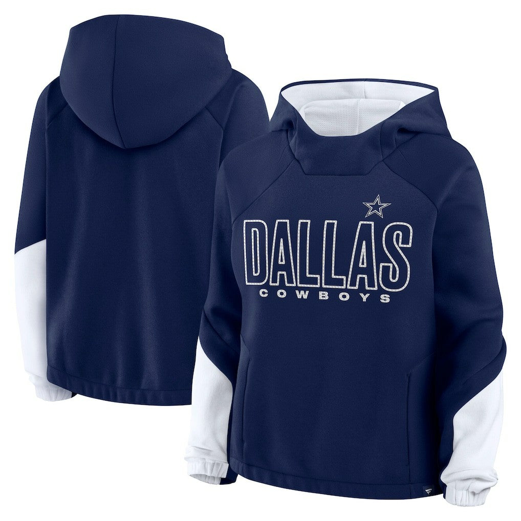 Dallas Cowboys Women's Play Clock Bling Hoodie - Navy sale