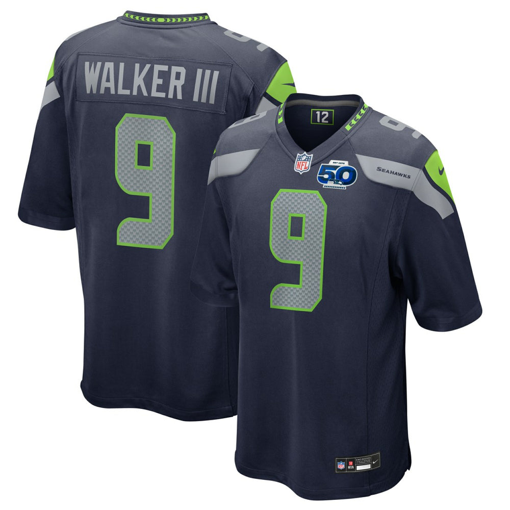 Kenneth Walker III Seattle Seahawks 50th Season Game Jersey - College Navy | Nike on sale
