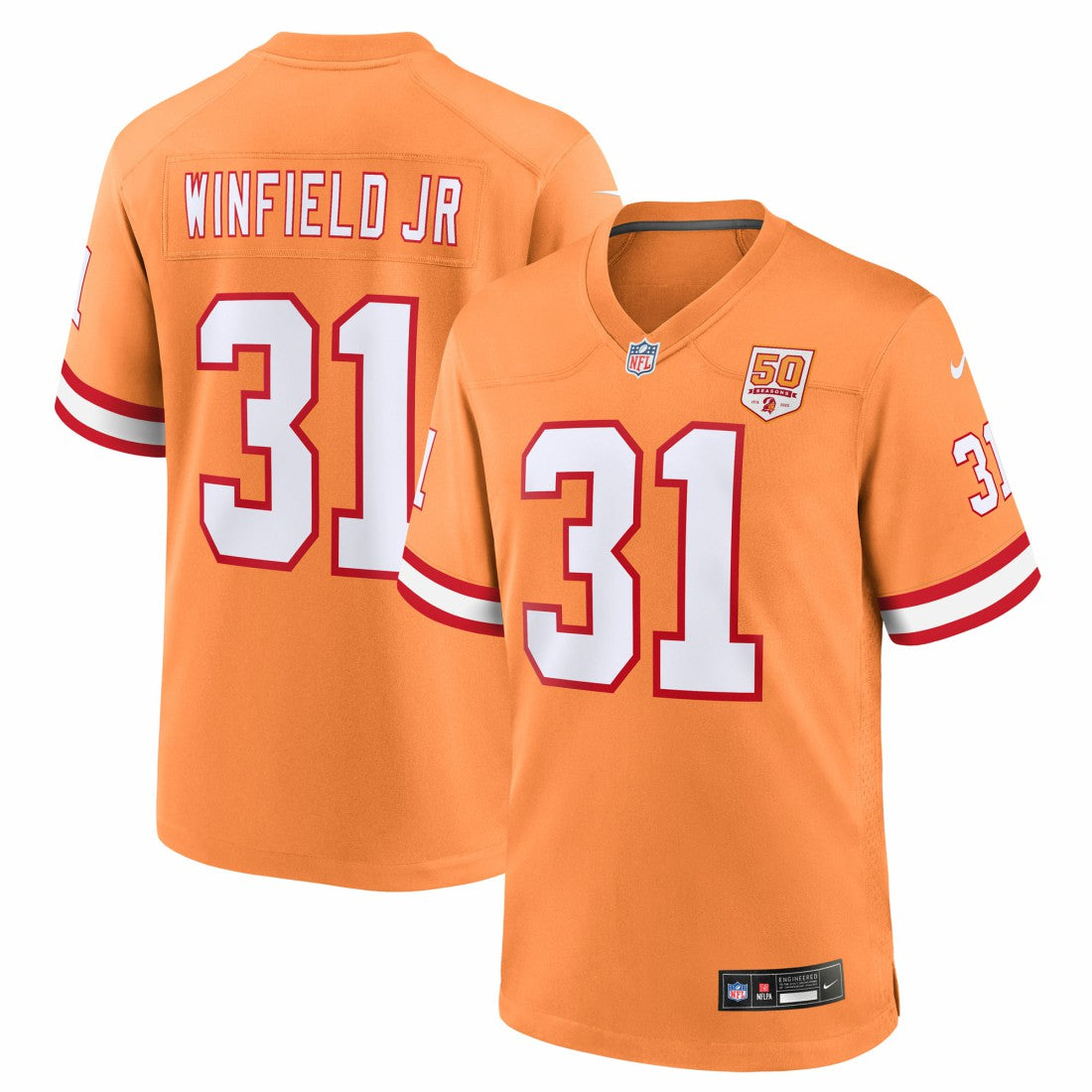 Antoine Winfield Jr. Tampa Bay Buccaneers 50th Season Game Jersey - Creamsicle | Nike on sale