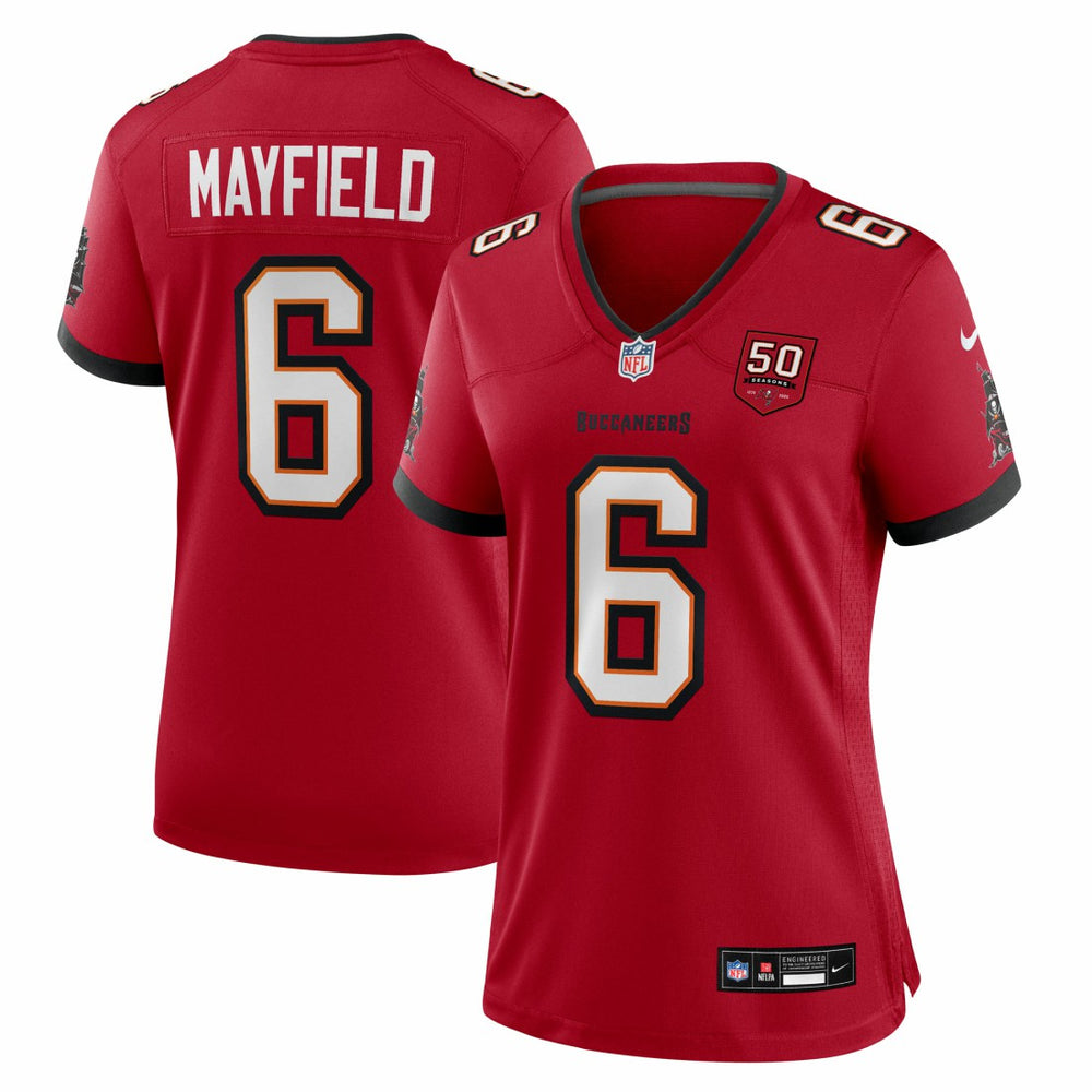 Baker Mayfield Tampa Bay Buccaneers Women's 50th Season Team Game Jersey - Red | Nike online
