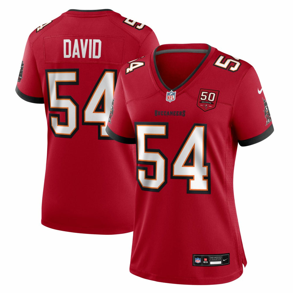 Lavonte David Tampa Bay Buccaneers Women's 50th Anniversary Team Game Jersey - Red | Nike discount