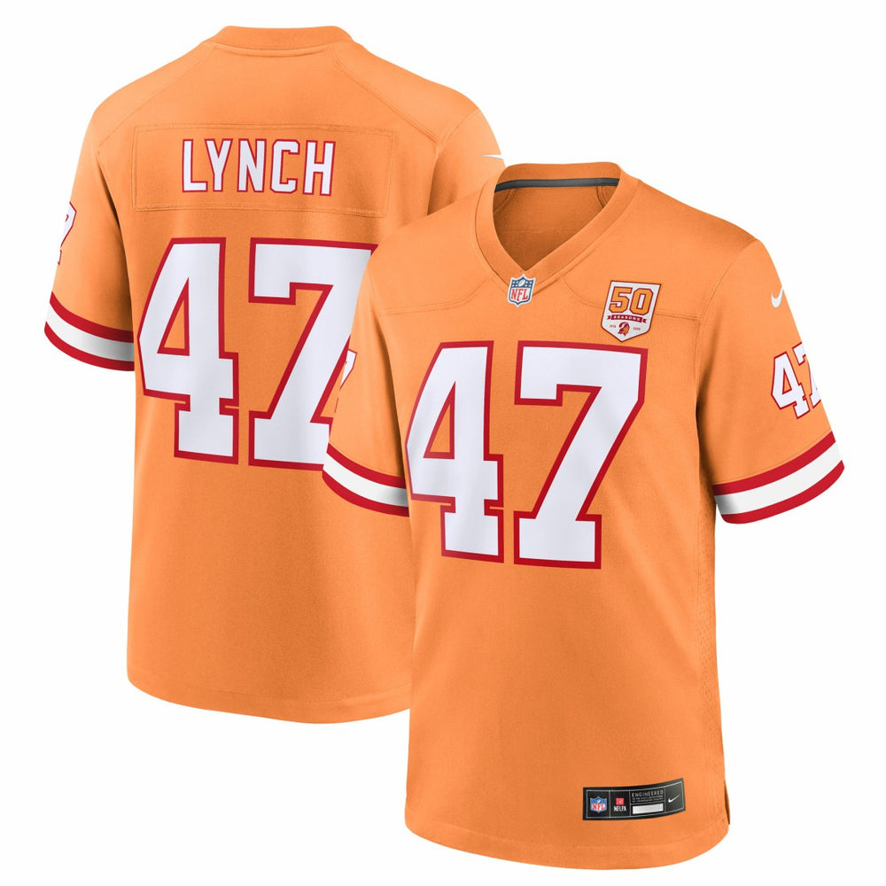 John Lynch Tampa Bay Buccaneers 50th Season Game Jersey - Creamsicle | Nike sale