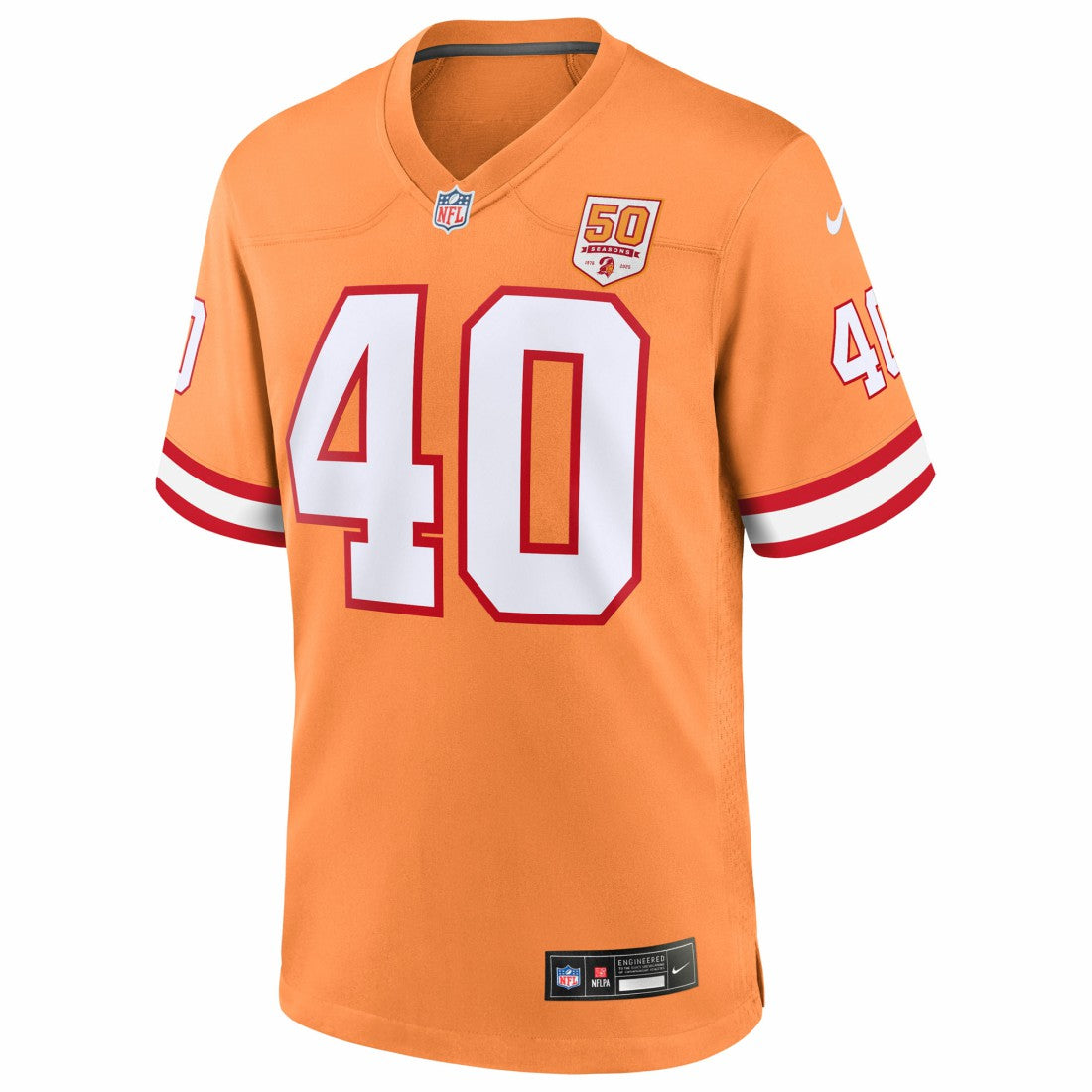 Mike Alstott Tampa Bay Buccaneers 50th Season Game Jersey - Creamsicle | Nike online