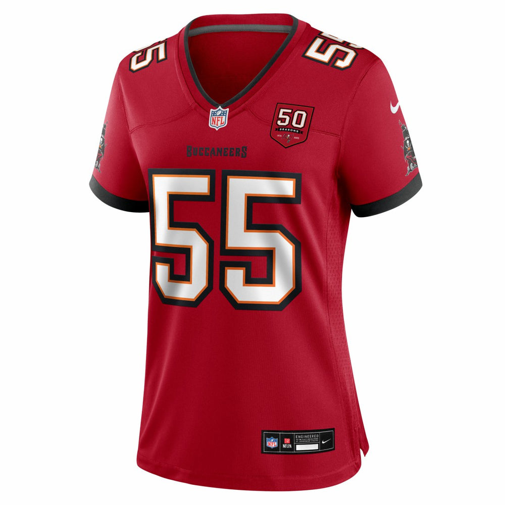 Derrick Brooks Tampa Bay Buccaneers Women's 50th Anniversary Team Game Jersey - Red | Nike online