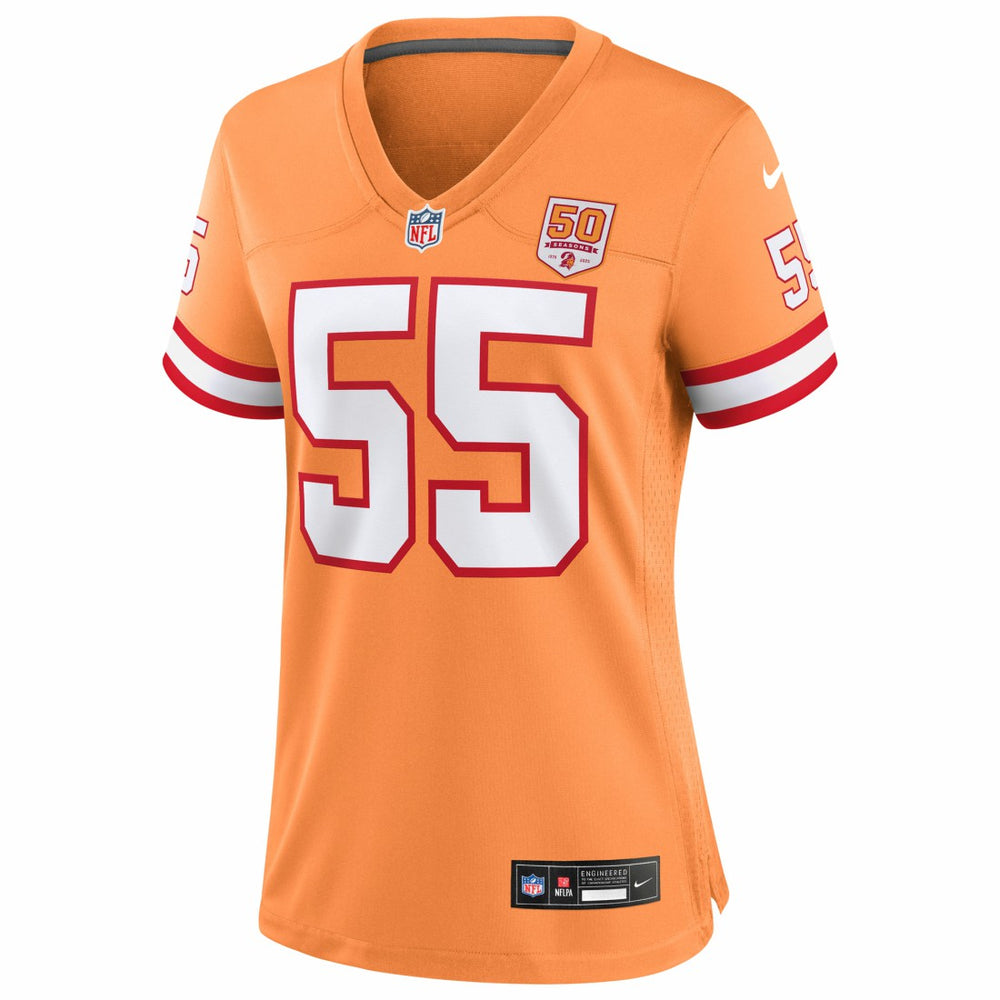 Derrick Brooks Tampa Bay Buccaneers Women's 50th Season Game Jersey - Creamsicle | Nike on sale