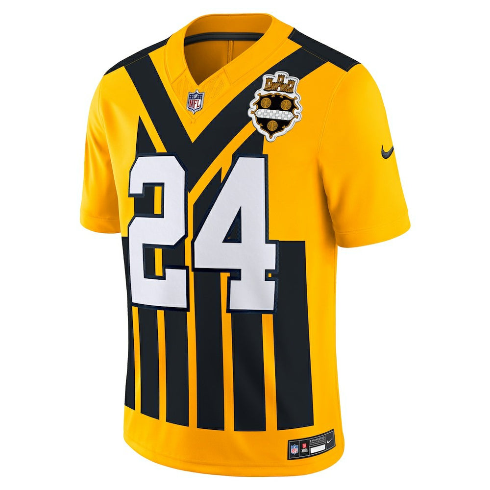 Joey Porter Jr. Pittsburgh Steelers Alternate 1933 Throwback Vapor F.U.S.E. Limited Jersey - Gold | Nike on sale