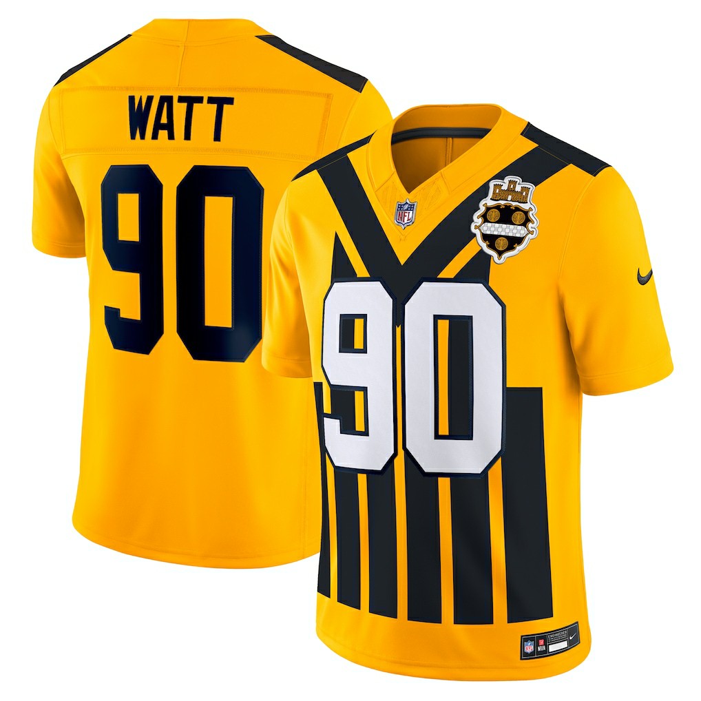 T.J. Watt Pittsburgh Steelers Alternate Vapor F.U.S.E. Limited Jersey - Gold | Nike cheap