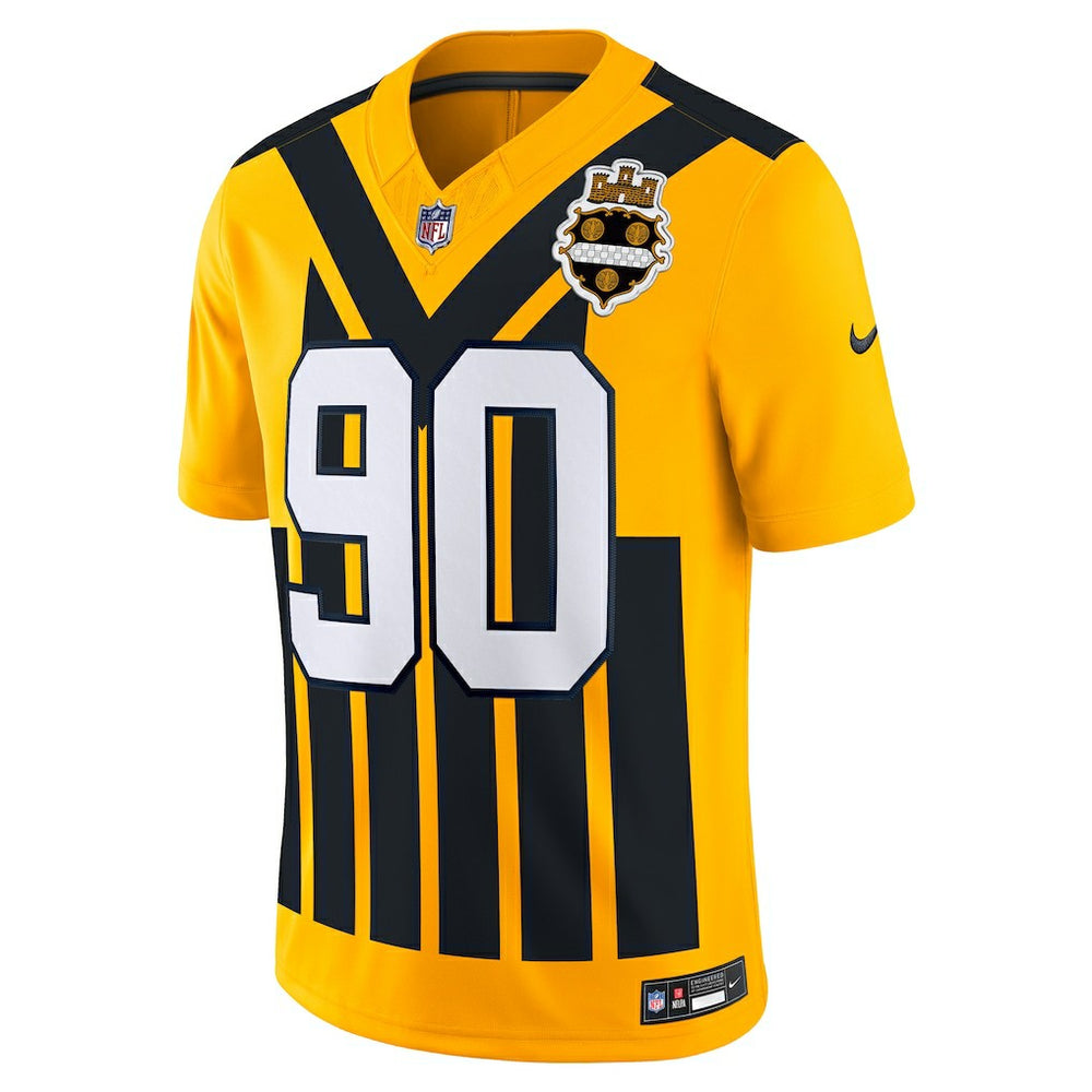 T.J. Watt Pittsburgh Steelers Alternate Vapor F.U.S.E. Limited Jersey - Gold | Nike cheap